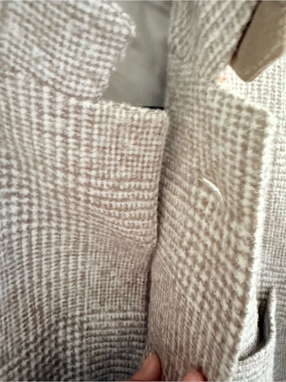 Hugo Boss Vintage Unisex Beige Italian Woven Plaid Blazer - Picture 7 of 13